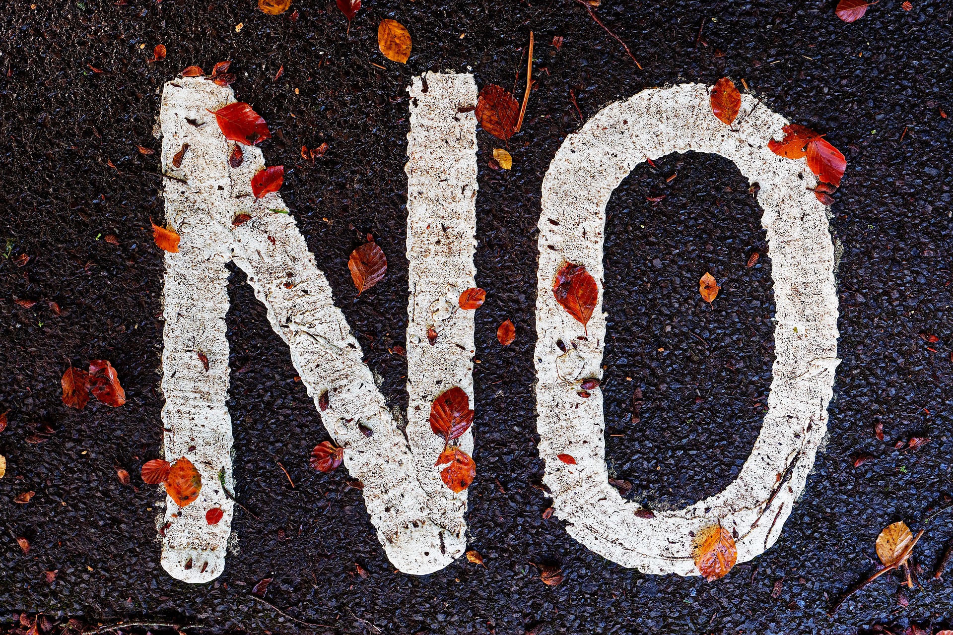 say no